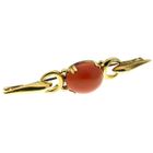 Image 3 of Antique gold brooch with blood coral