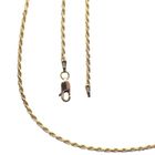 Image 1 of Long gold twisted link chain