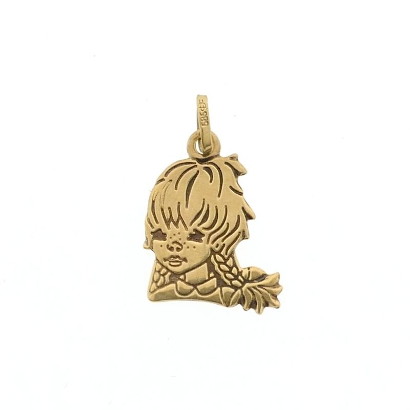 Image 1 of Gold pendant of a girl