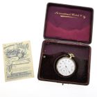 Image 10 of Antique 14k gold IWC pocket watch with box and papers from 1908