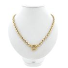 Image 3 of Bicolor Gold Fox Tail Link Necklace