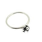 Image 1 of Silver ring with fantasy stud | size 17.5