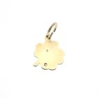 Image 6 of Gold pendant of a four-leaf clover with diamond | 0.005 ct.