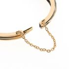 Image 6 of Rose gold bangle with rose-cut diamonds; Size S/M