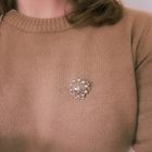 Image 4 of Silver Zeeland button brooch | Ø 29.1 mm