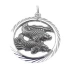 Image 2 of Silver zodiac sign pendant; Pisces
