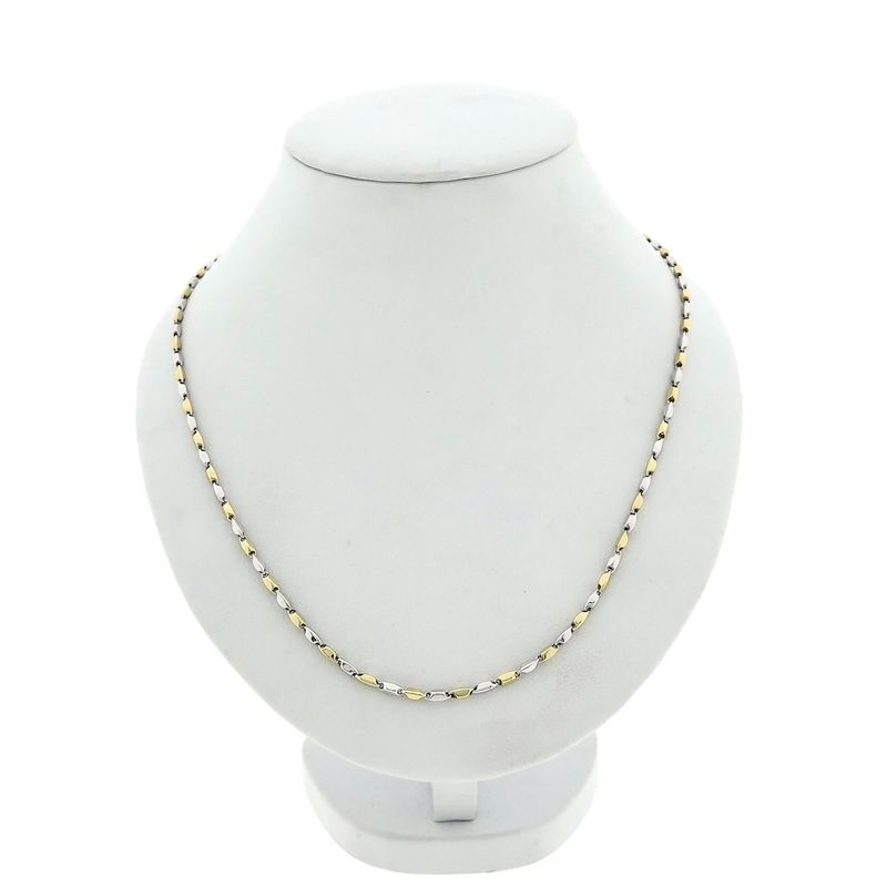 Image 1 of Monzario bicolor gold link chain