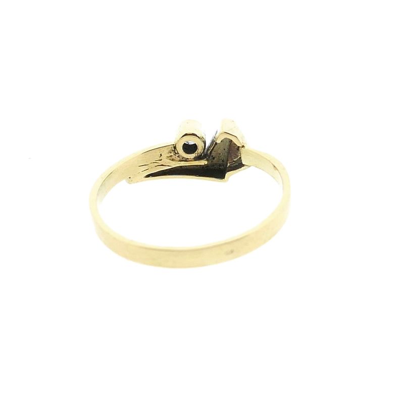 Image 6 of Gold ring with zirconia