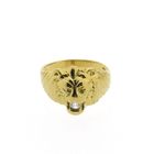 Image 4 of Gold ring of a lion's head with zirconia