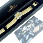 Image 3 of Baume Mercier Vintage; 14k. gouden horloge met briljanten en saffier