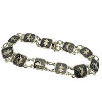 Silver Wayang bracelet | 19 cm