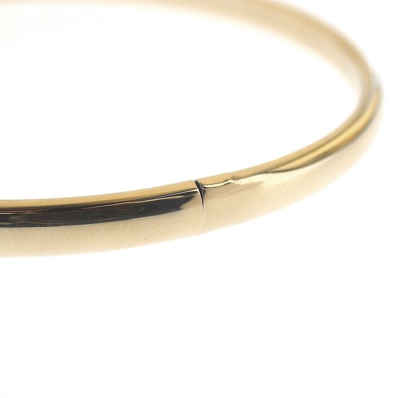 Image 6 of Gold smooth slave bracelet | Ø 60 mm