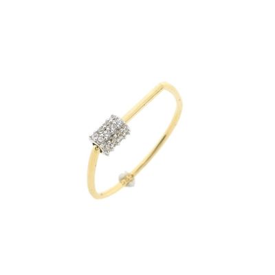 Image 1 of Gold spinner ring with zirconia