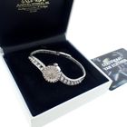 Image 2 of Omega vintage dress watch; 18k white gold women's watch with diamonds