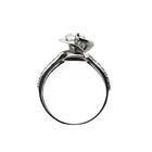 Image 5 of White gold ring with zirconia stones