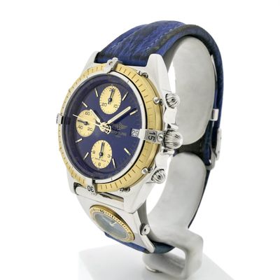 Image 2 of Breitling Chronomat D13047; Vintage pilot men's watch with UTC module