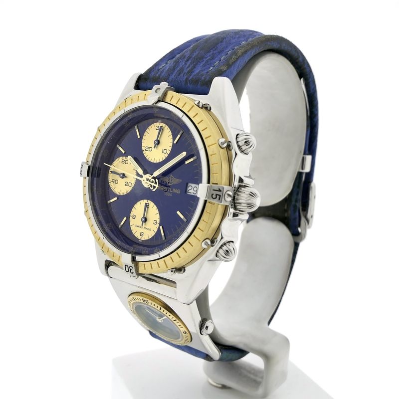 Image 2 of Breitling Chronomat D13047; Vintage pilot men's watch with UTC module