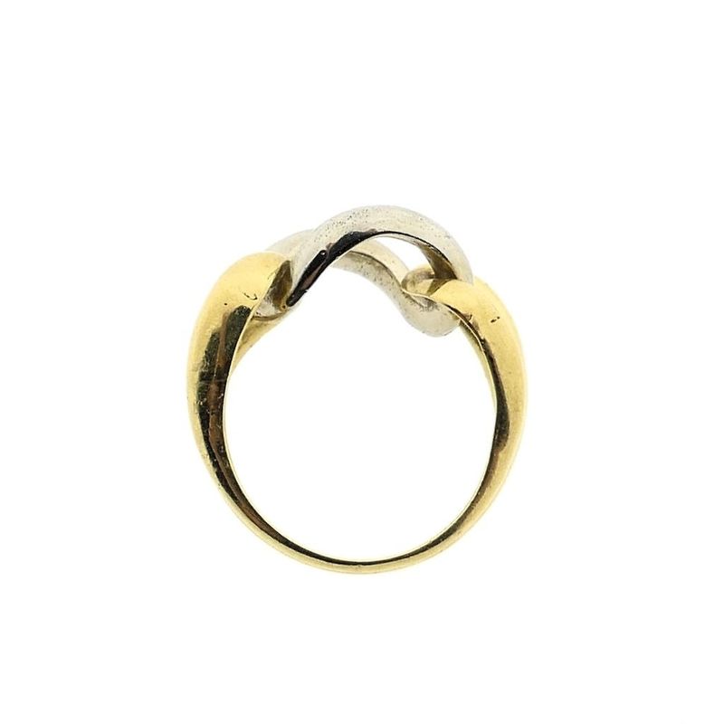 Image 5 of Two-tone gold link ring