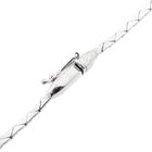 Image 8 of White gold necklace with fixed pendant of sapphires and diamonds; 0.14 ct.