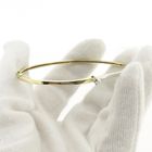Image 7 of Two-tone gold bangle with diamond; 0.06 ct. | Ø 60 mm