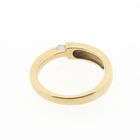 Image 3 of Gold solitaire ring with diamond; 0.15 ct.