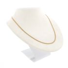 Image 5 of Gold flat gourmet link chain | 45.5 cm