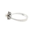 Image 7 of Diamonde White Gold Ring with Pearl & Diamonds