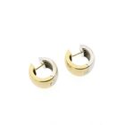 Image 5 of Quinn bicolor gold hoop earrings; Ø 14.0 mm