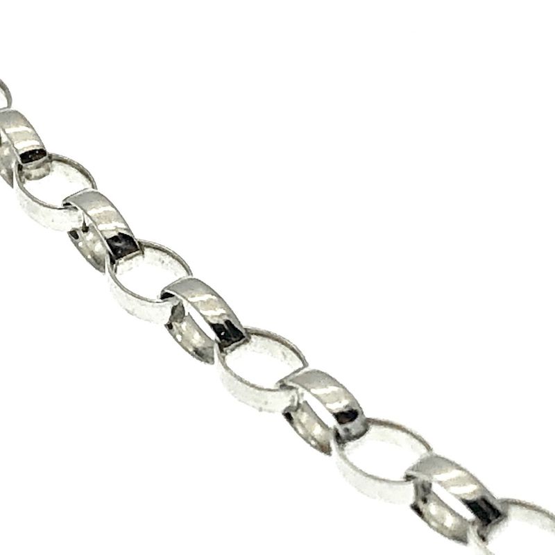 Image 3 of Silver long jasseron necklace | 69 cm