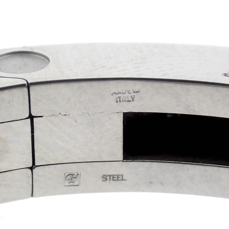 Image 10 of BVLGARI Steel and gold women's bracelet; Model B.ZERO 1