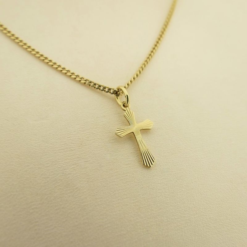 Image 4 of Gold pendant of a cross