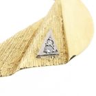 Image 6 of Vintage gold brooch with diamonds; 0.04 ct.