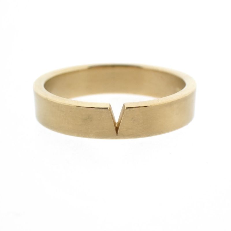Image 7 of Gold matte ring; Niessing