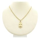 Image 8 of 18 carat gold pendant of a mask