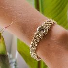 Image 4 of Gold Chopard bracelet with diamond; approx. 0.33 ct.