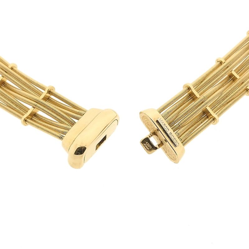 Image 6 of 18-karat gold necklace; choker with diamond; 0.31 ct. | 40 cm | Marco Bicego