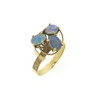 9 Carat Triple Opal Ring | Vintage