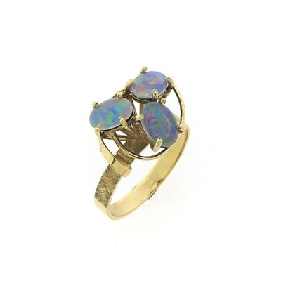 Image 1 of 9 Carat Triple Opal Ring | Vintage