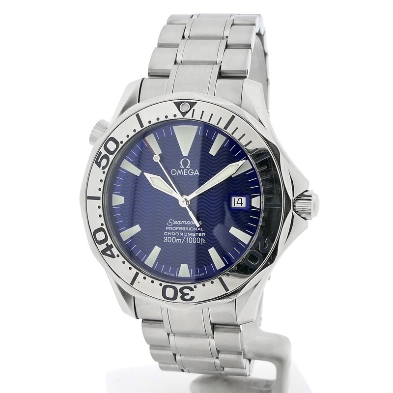 Image 1 of Omega Seamaster 300m 'Electric Blue' 2255.80.00; Automatic men's diving watch
