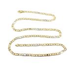 Image 6 of Two-tone gold men's necklace with diamonds | 62 cm