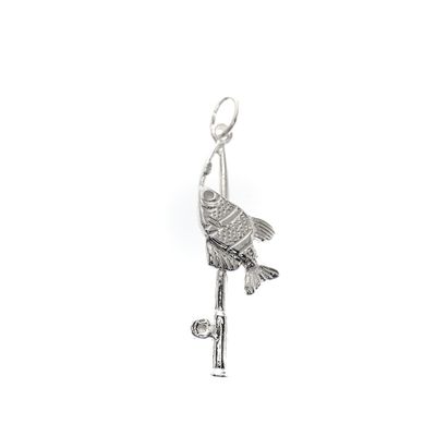 Image 1 of Silver charm; Fishing rod