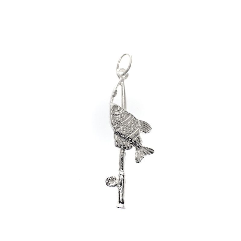 Image 1 of Silver charm; Fishing rod