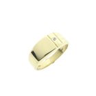 Image 1 of Gold signet ring with diamond; 0.005 ct. | Men's