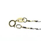 Image 5 of 18K tricolor gold twisted thin chain | 40 cm