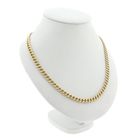 Image 3 of Gold gourmet link chain | 63 cm