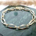 Image 2 of Gold closed forever link bracelet
