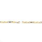 Image 4 of Two-tone solid gold Monte Carlo link chain; Men's