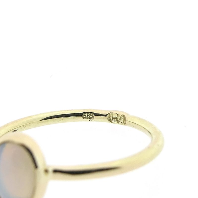 Image 6 of Gold ring with precious opal