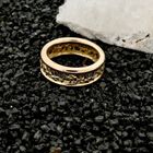 Image 2 of Vintage Gold Ring with Geometric Pattern