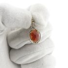 Image 6 of Gold pendant with carnelian